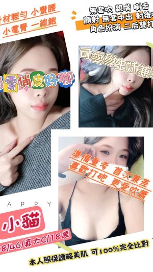 地區:桃園平鎮區外約電話<hr> 妹名:小貓<hr> <span>上架時間: 2024/12/06<span>